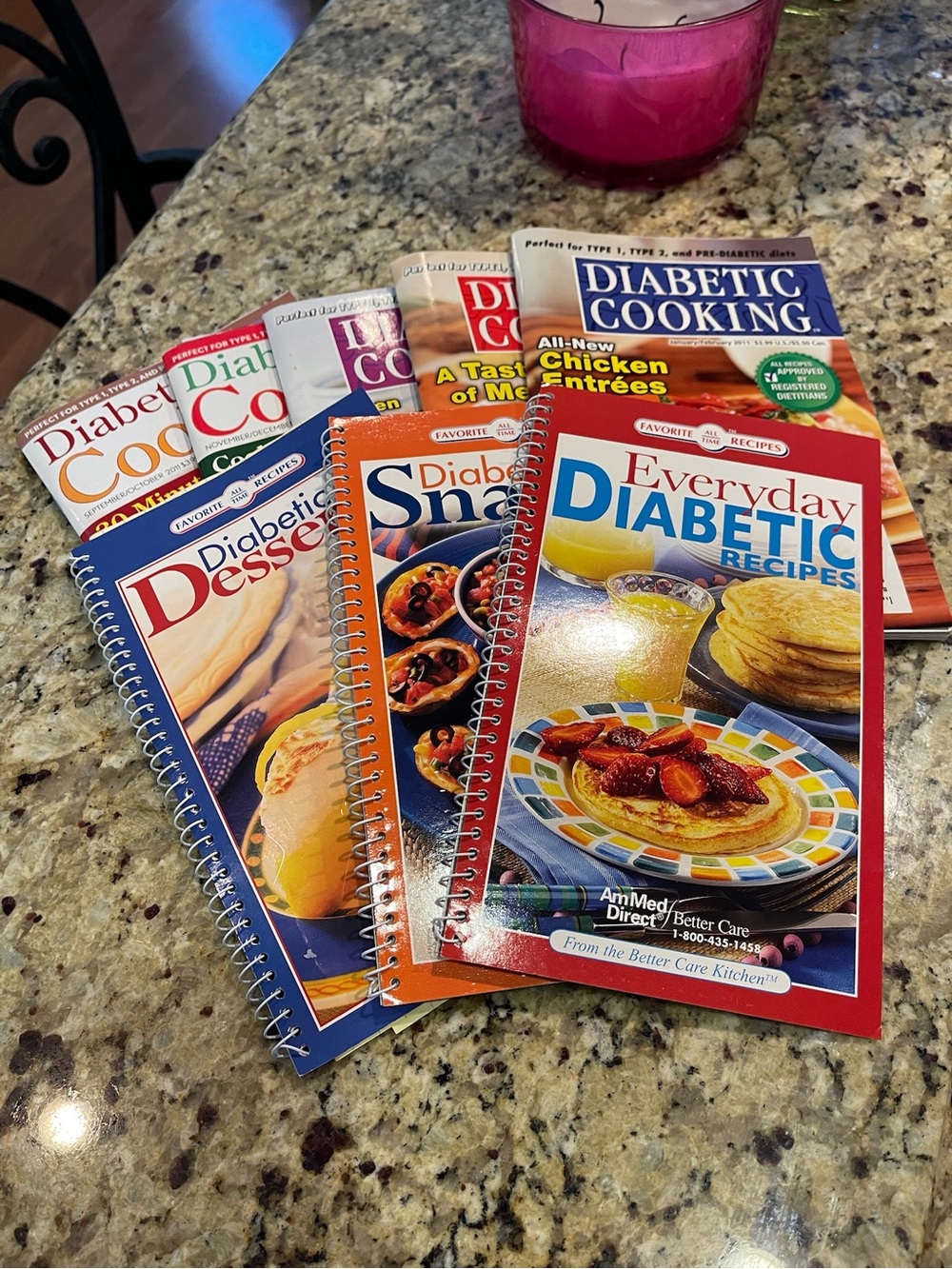 9pc Diabetic Cooking Collection- Better Care Kitchen & Favorite All Time Recipes